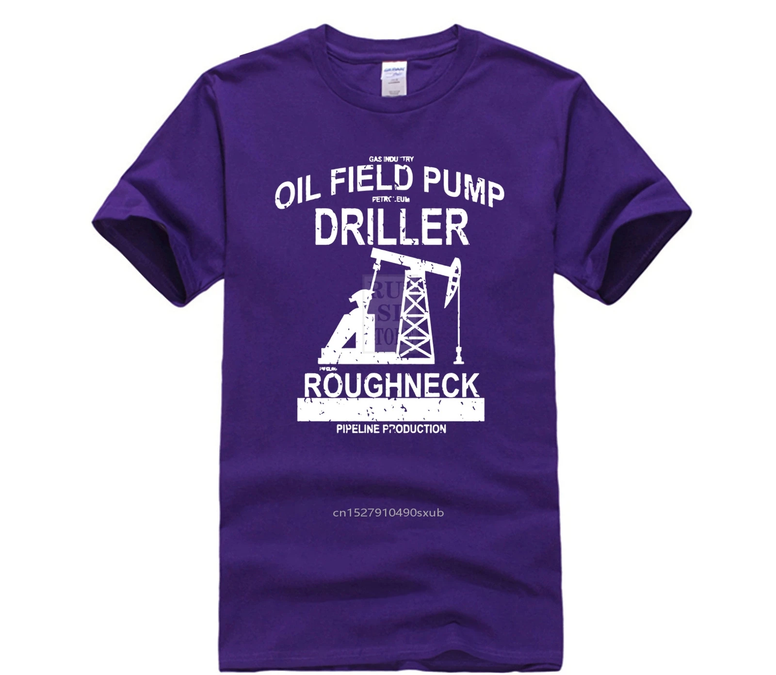 

Top Men's T-shirt Oil Field Pump Driller tops tee 100% cotton funny print O Cotton fashion 2020 trend T-shirt