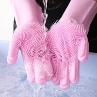 rubber gloves kitchen silicone nitrile gloves scrub glove vinyl antistatic cleaning waterproof washing dishwashing household