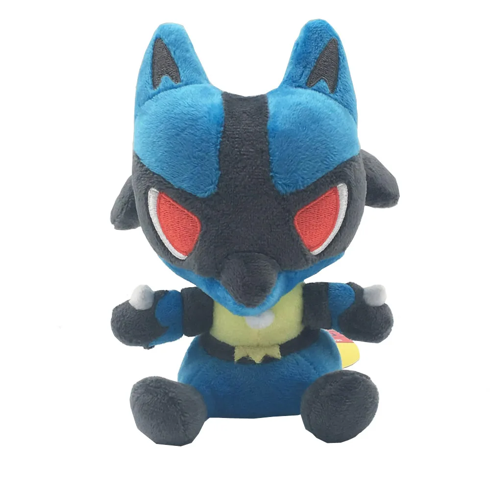 Lucario 16cm Alakazam Altaria Lucario Blastoise Bulbasaur Geodude Chansey Charizard Charmander Cubone Cyndaquil Darumak плюшевая кукла ZYQQ - Цвет: Lucario 16cm