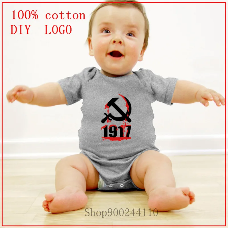 

2020, солидный, для мужчин и женщин, для новорожденных праздничное платье для девочки Серп и молот CCCP СССР герб России комбинезоны детская оде...