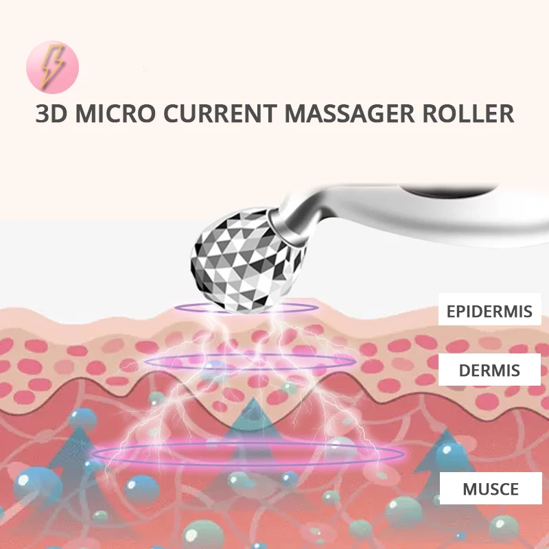 3D микро-токовый массажер роликовый инструмент для подтягивания и подтягивания лица V-Face для формирования глаз забота о теле похудение и коррекция фигуры портативный