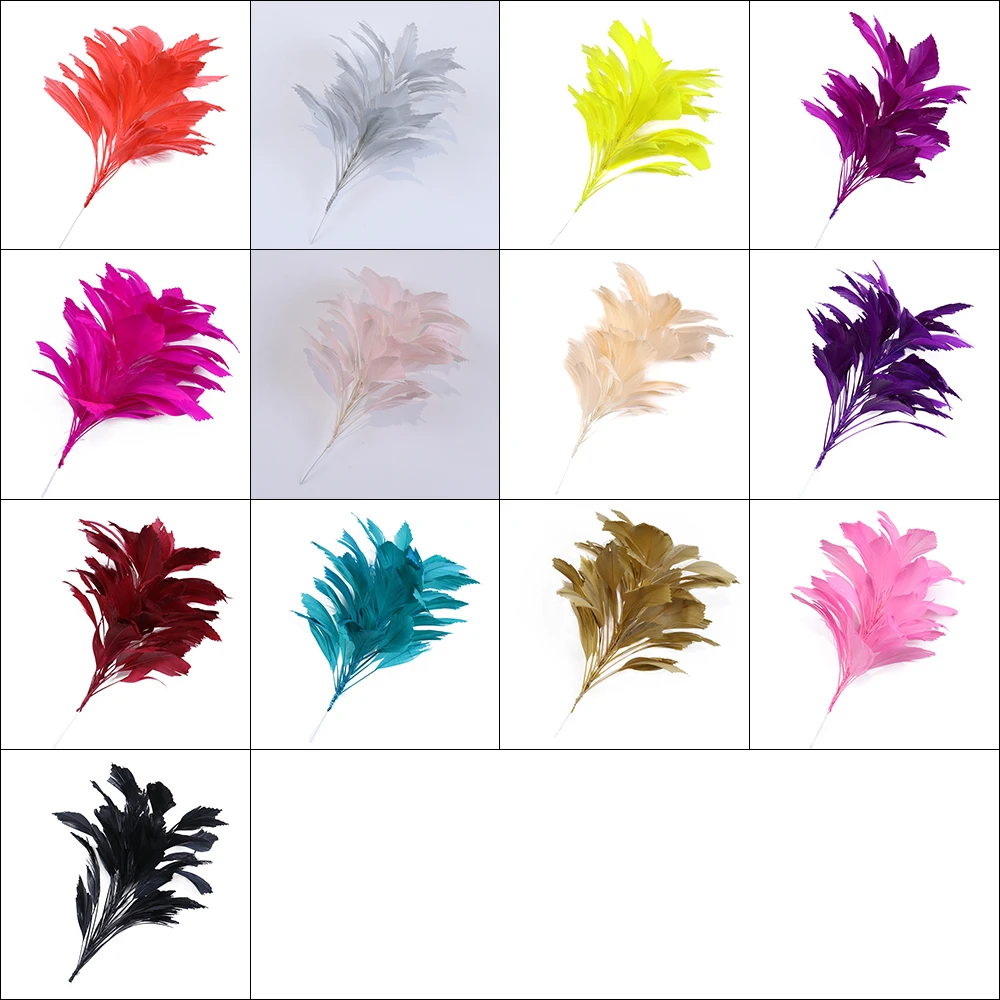 

Goose Feathers Crafts Flowers 25-30CM Decoration for Party Wedding Clothes Corsages Headdress Plumes Diy Jewelry Accessory 1PCS
