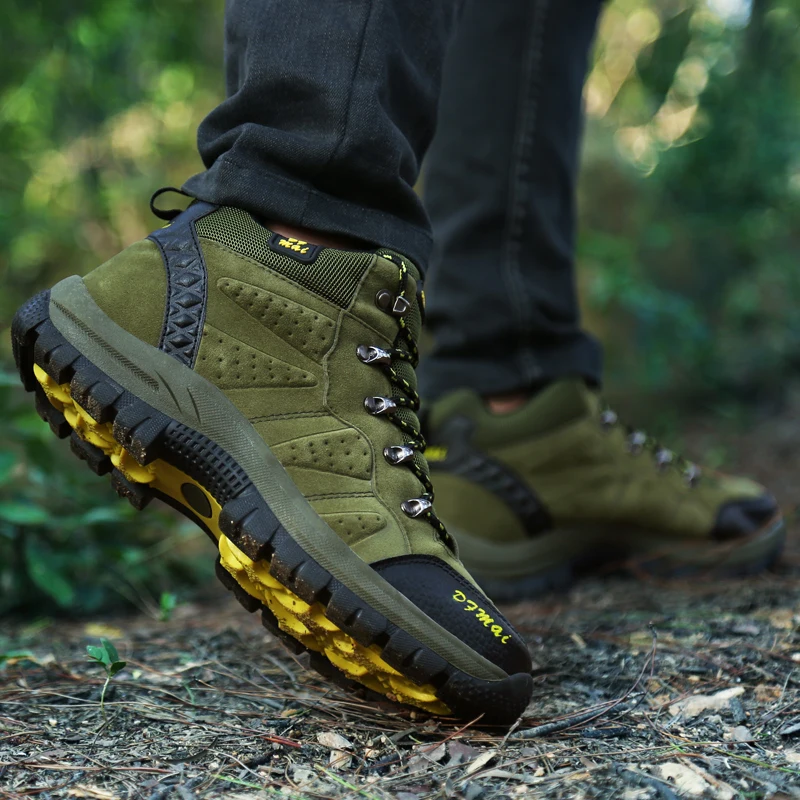 

Winter Men Outdoor Sports Hiking Shoes Non-slip Mountain Climbing Footwear Trekking Sneaker Casual Boots Couple Hunting shoes