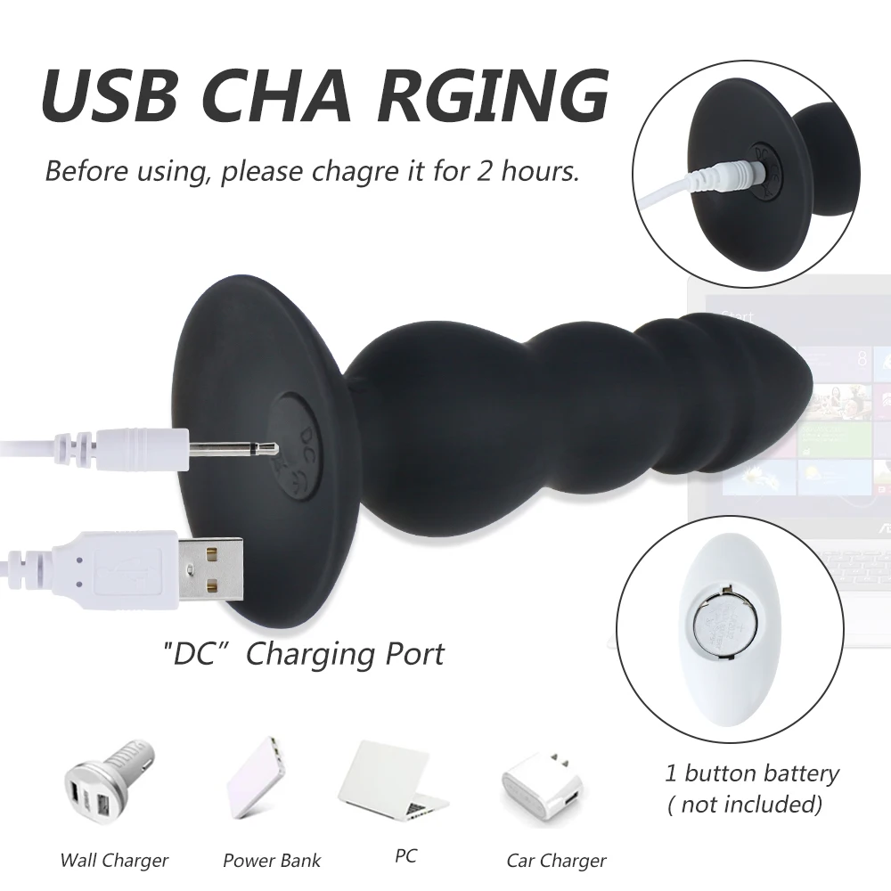 Массажер-вибратор для простаты с дистанционным управлением Анальная пробка