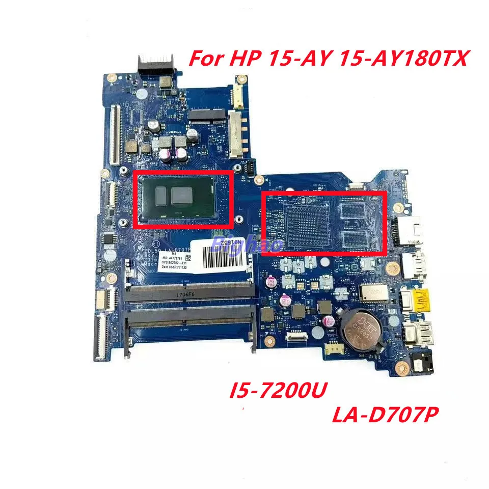 

Материнская плата для ноутбука HP 15-AY 15-AY172, 903792-501, 903792-601, 903792, 100% протестирована нормально