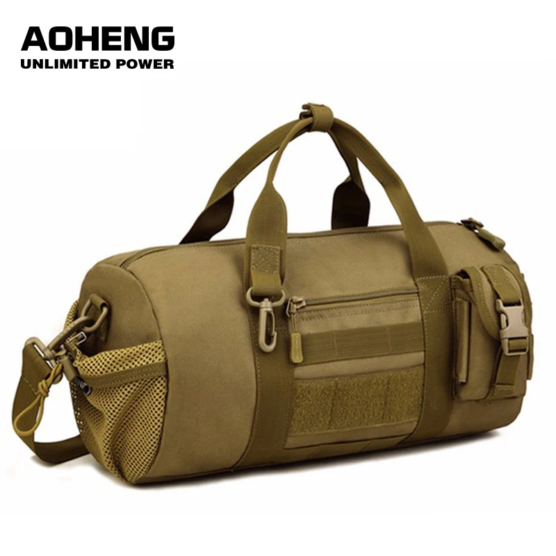Холщовая спортивная сумка для мужчин и женщин военный мешок на плечо фитнеса