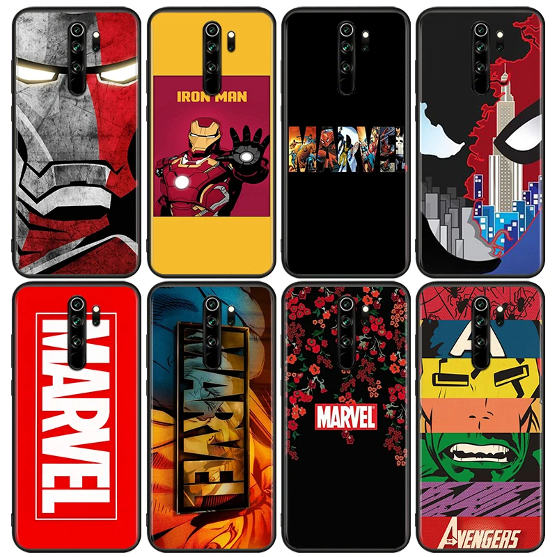 

Marvel Hero Avengers For Xiaomi Redmi 9i 9T 9A 9C 9 8A 8 GO 7 7A S2 Y2 6 6A 5 5A 4X Prime Pro Plus Black Soft Phone Case
