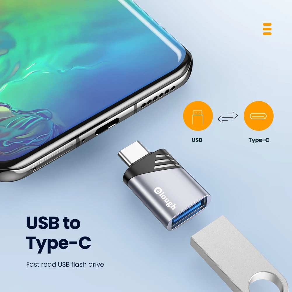 Адаптер Elough с USB 3 0 на Type C адаптер OTG переходник Micro мама конвертер для Macbook iPad Ximiao