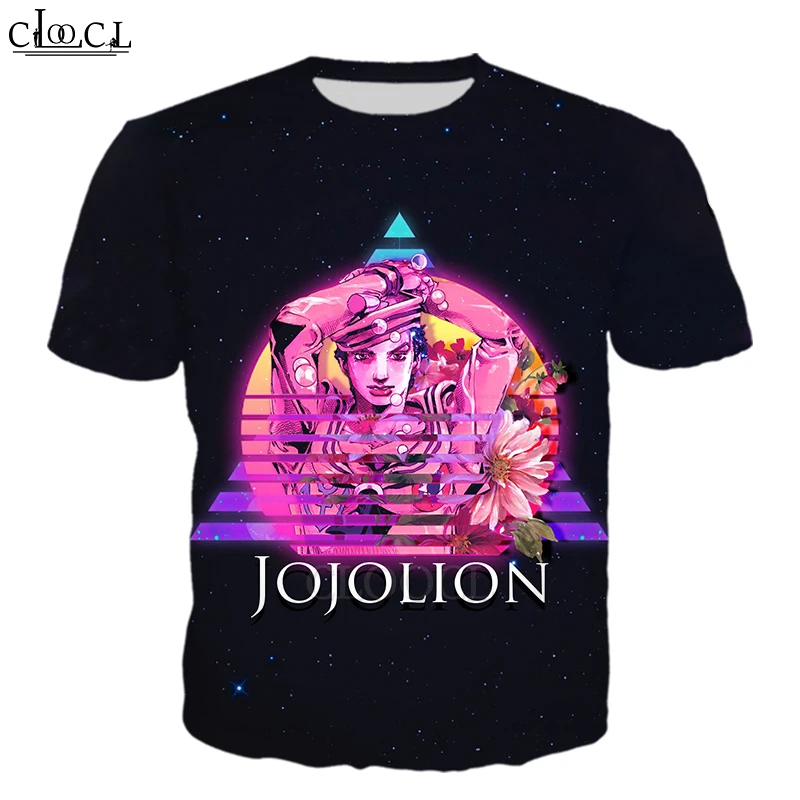 

Футболка HX унисекс, уличная одежда с рисунком аниме, невероятные приключения Джоджо, Повседневный пуловер с коротким рукавом в стиле Харадз...