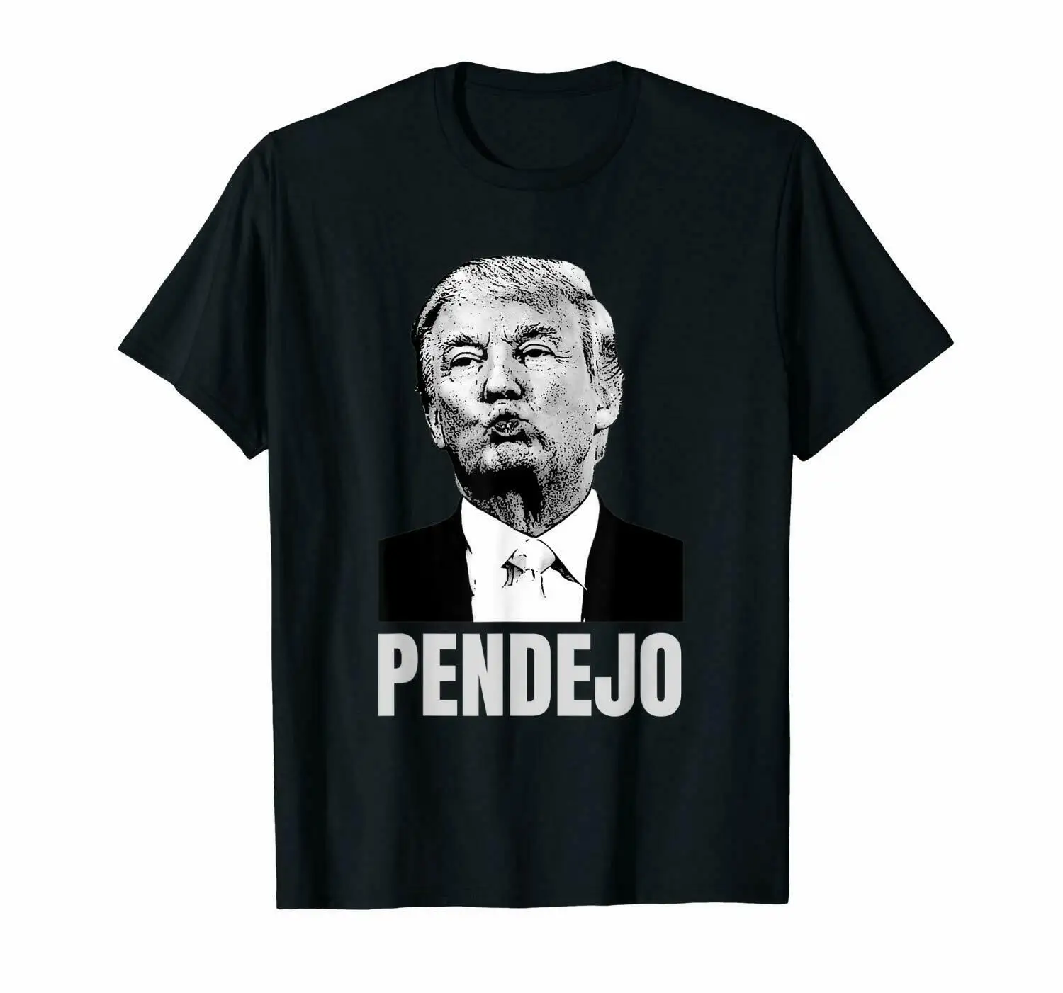 Черный Трамп недоумок рубашка забавные Анти Футболка мужская тренд 2019 унисекс