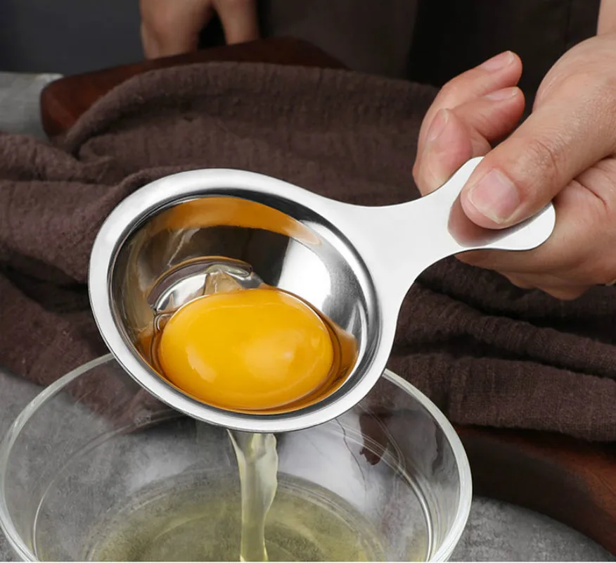 Разделитель яиц из нержавеющей стали яичный желток белый сепаратор фильтр с