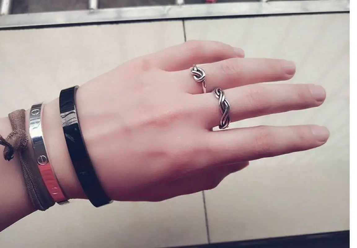 Кольцо из серебра 925 пробы в ретро стиле регулируемое кольцо на палец | Украшения