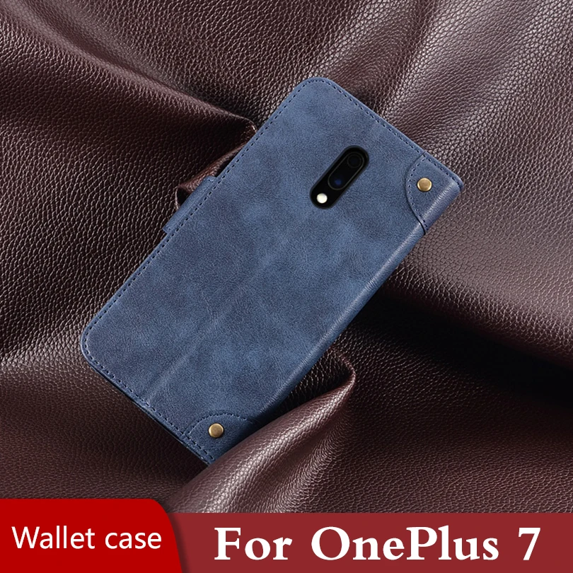 Чехол Кошелек для OnePlus 7 кожаный чехол книжка противоударный Магнитный бампер