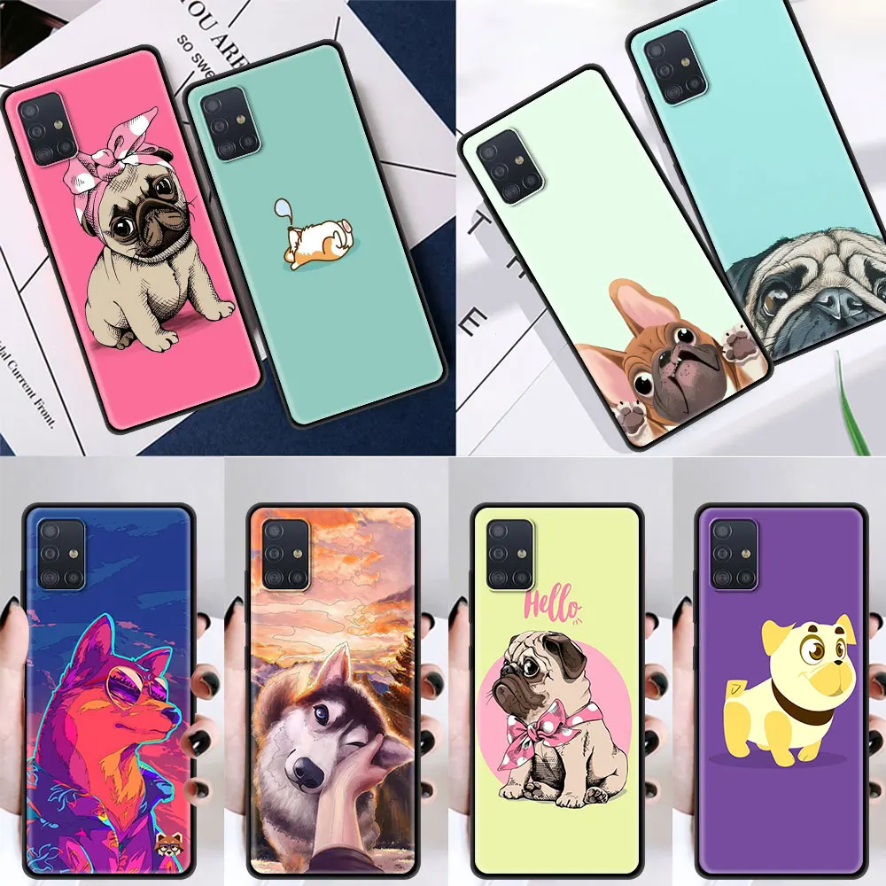 Чехол для телефона Samsung Galaxy A50 A70 A21S A12 A01 A11 A02S A21 A31 A41 A71 A51 силиконовый чехол с милыми