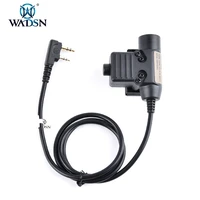 wadsn tactical u94 ptt 7 0 cable plug military headset adapter for walkie talkie tyt f8 ipsc accessories radio motorola kenwood