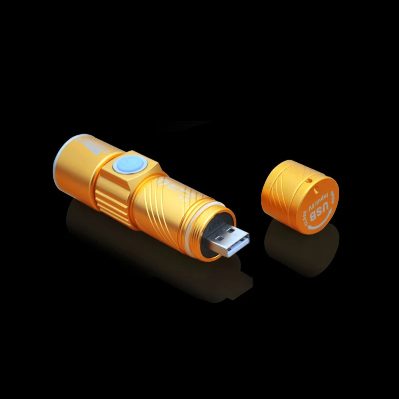 Светодиодный USB фонарик масштабируемый перезаряжаемый светодиодный фонарь