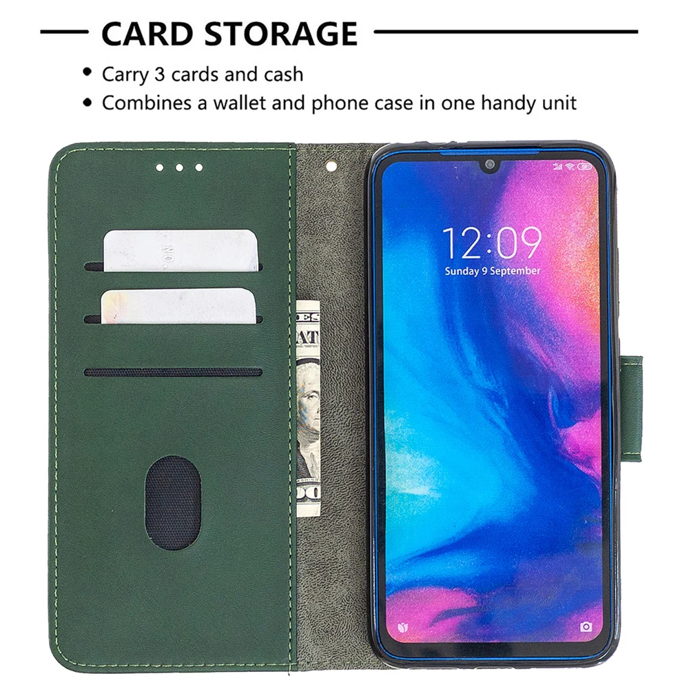 Кожаный чехол книжка для телефона Xiaomi Mi 10 Lite Note Pro Redmi K40 9A 9C 10X 7 7A 8 8A 9 9S 10S Max|Бамперы|