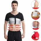 5XL Мужская корректирующая одежда для талии, тренировочный жилет для сауны, корректирующий фигуру корсет, футболки для похудения