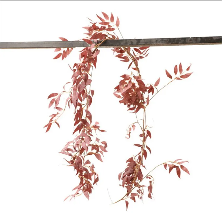 Имитационный лист ивы Свадебные потолочные композиции поддельные шелковые