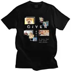 Модная футболка с аниме данным, Мужская хлопковая футболка с коротким рукавом, Повседневная футболка в японском стиле, футболка 