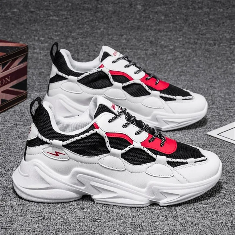 

2020 Cool Sneakers Men Mesh Running Sport Shoes Athletics Trainer Jogging Walking Shoes Man Skateboarding Shoes Non-slip Sneaker