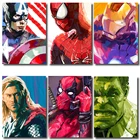 Живописи по номерам art image супергероев Marvel детской комнаты картина 