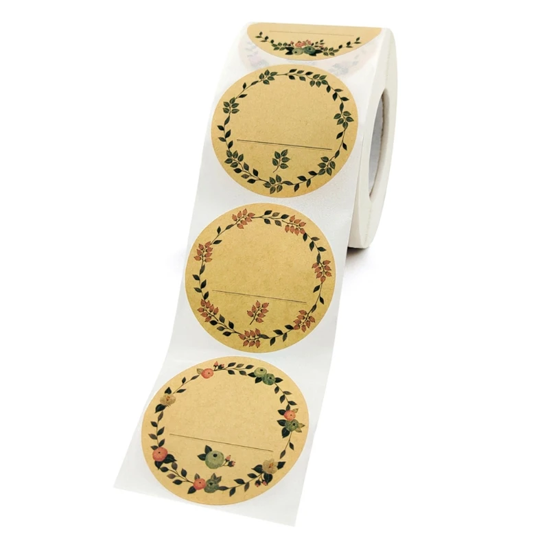 

H051 500 шт., наклейки из крафт-бумаги «спасибо»