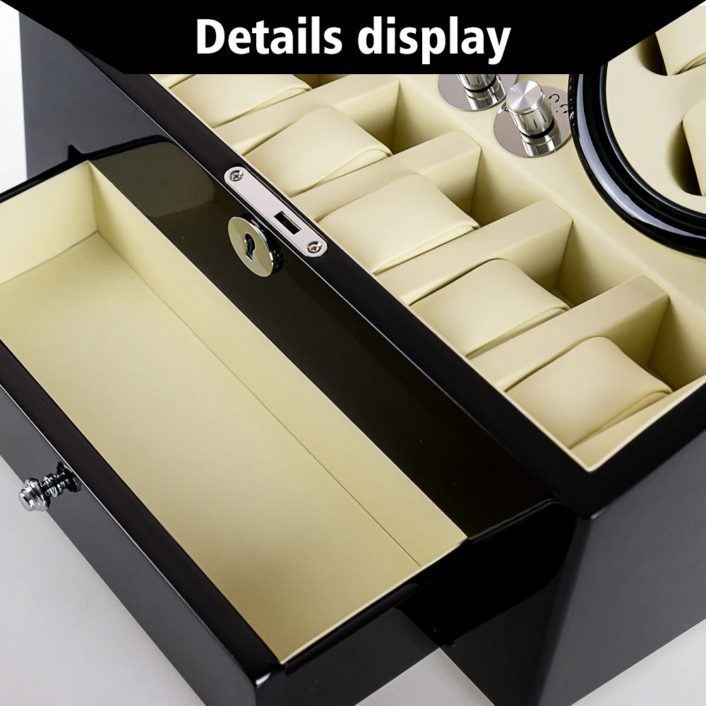 Оптовая продажа Winder 4 + 6 часов с ящиком для хранения автоматическая ротация из