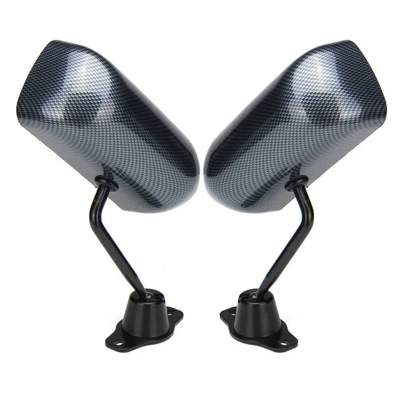 Black Glossy Race Small Mirrors F1 Type Kit Side Wing Pair RH+LH | Автомобили и мотоциклы