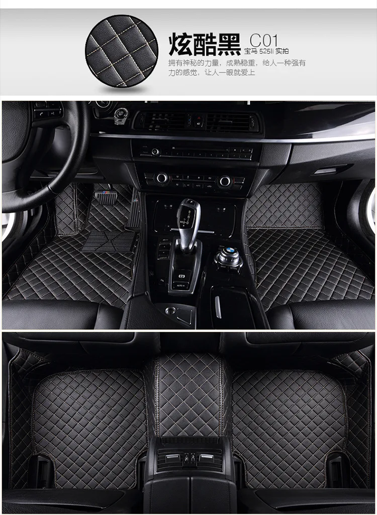 Кожаные автомобильные коврики для Toyota Avalon land cruiser CHR Land Cruiser Camry, автомобильные накладки для ног, автомобильный коврик