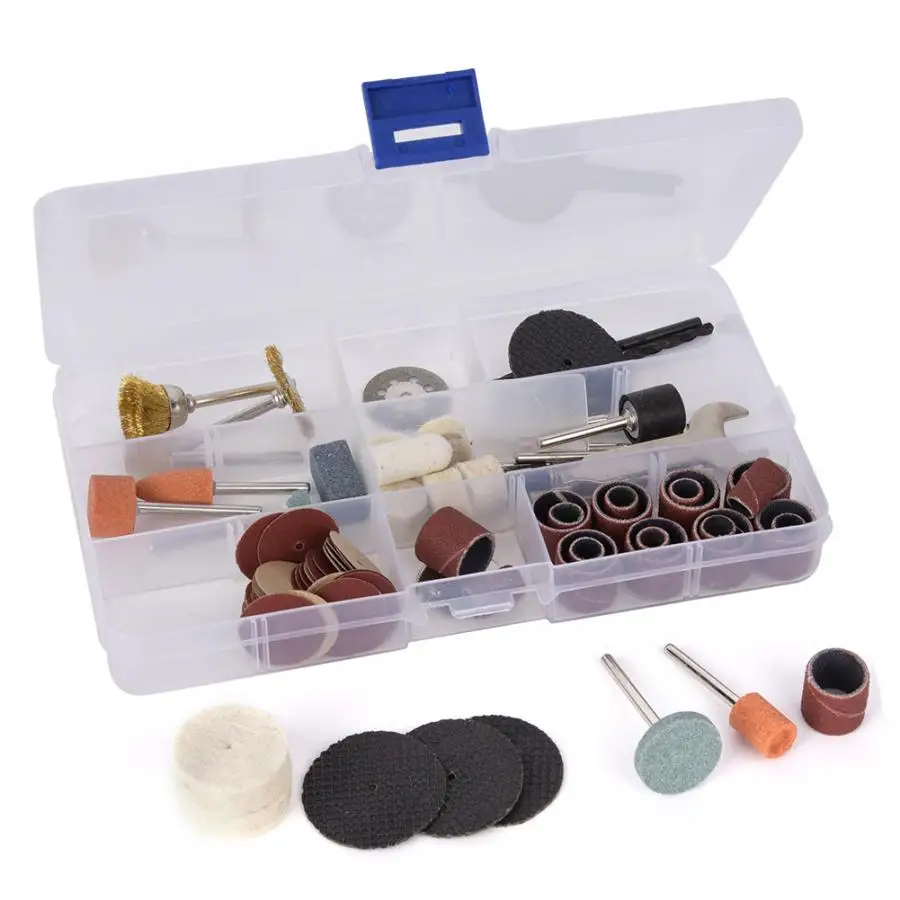 93 шт. роторный инструмент Аксессуар Набор бит шлифовальный полировальный для