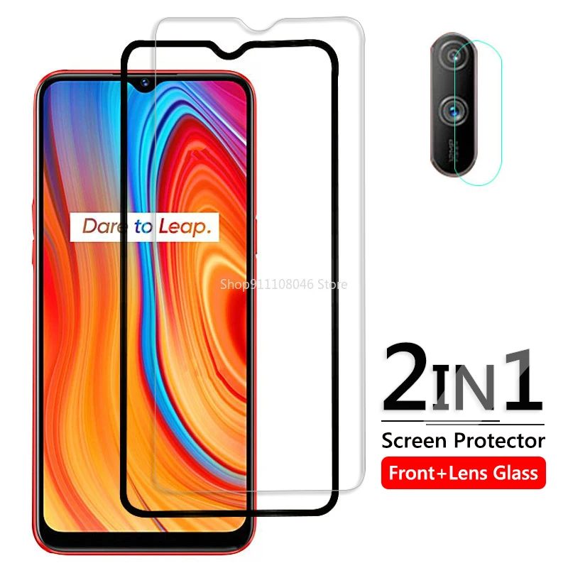 

Protective Glass For OPPO Realme C3 Glass Screen Protector Camera Len Film Protection C3i Tempered Glass RMX2027 RMX2020 RMX2021
