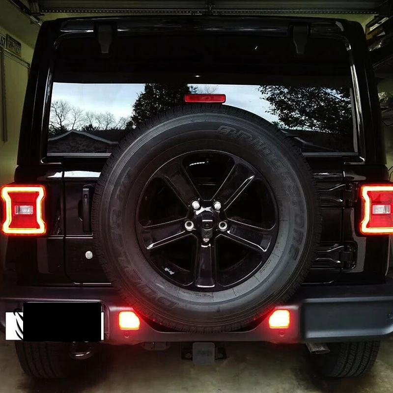 Car Clear Lens Full LED Rear Bumper Reflector Light Kit for Jeep Wrangler JL 2018-2020 |