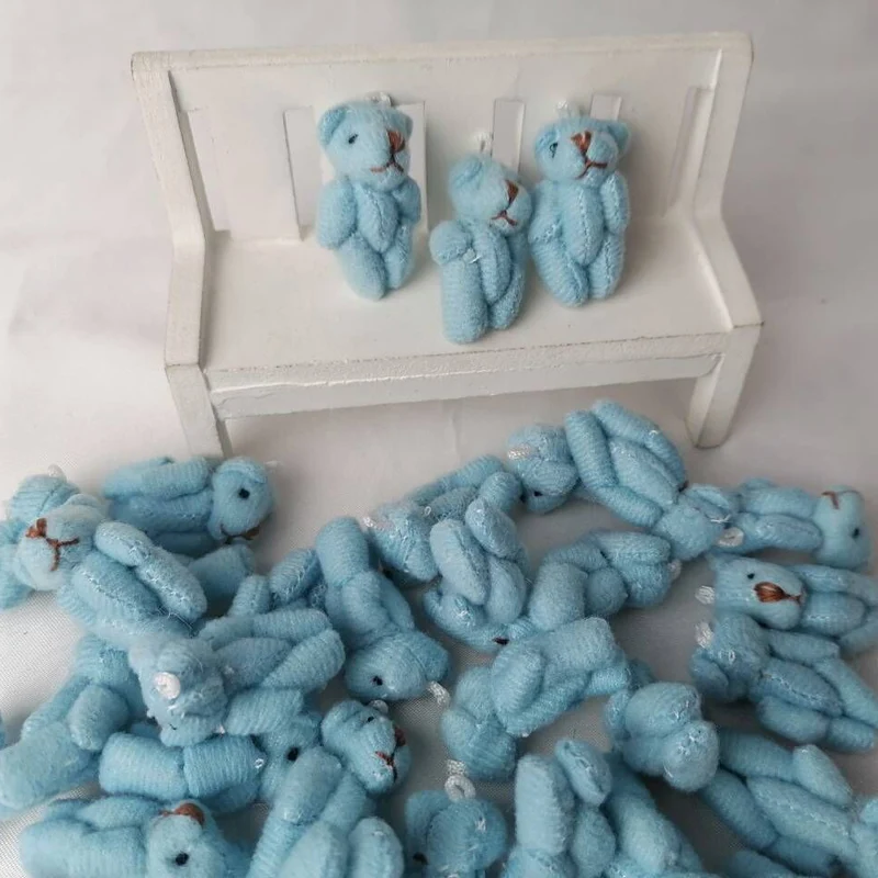 100 шт./лот 3 5 см мини мишка тедди мягкие плюшевые игрушки маленький медведь