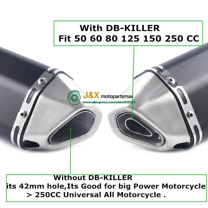 Универсальный мотоциклетный выхлопной глушитель из углеродного волокна для