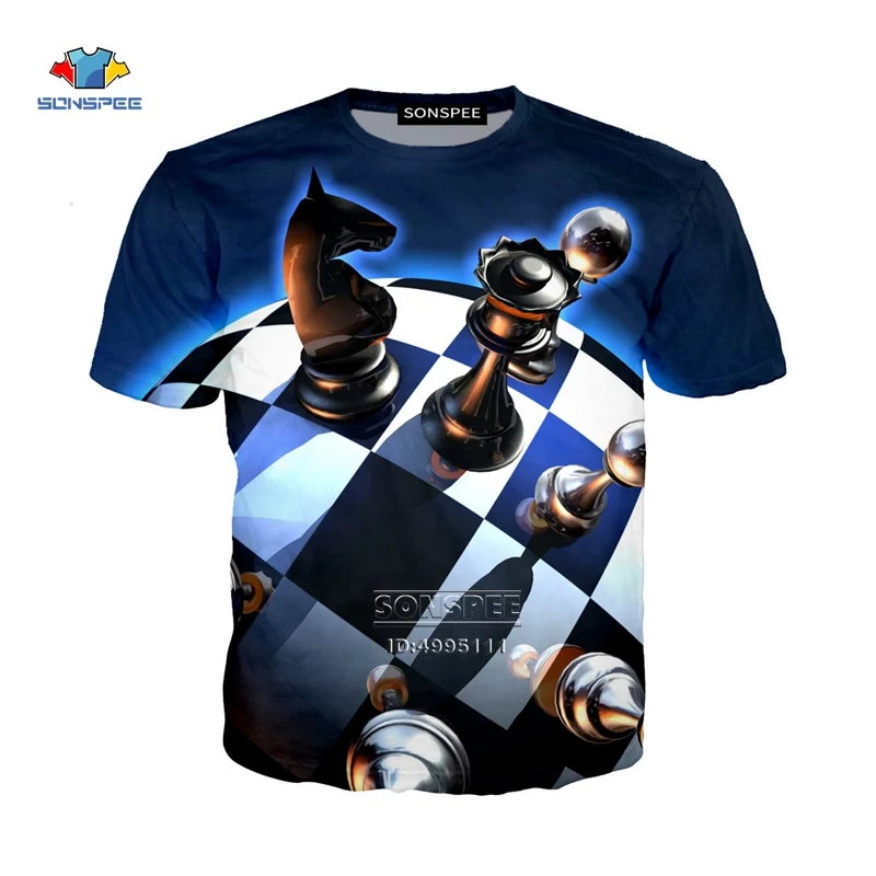 

Hot Chess Board Games 3D Print Women T-shirts Men's T-shirt Harajuku Summer Tshirt Casual Oversized Fashion Clothes Streetwear