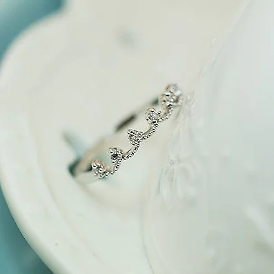 Три цвета Женское кольцо принцессы с цирконием и короной три размера