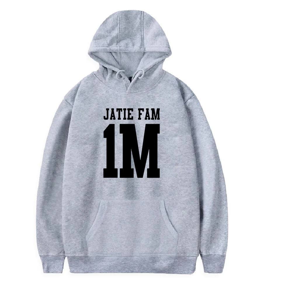 

2021 express jatie vlogs European and American net red 2D printed loose men's and women's Hooded Sweater