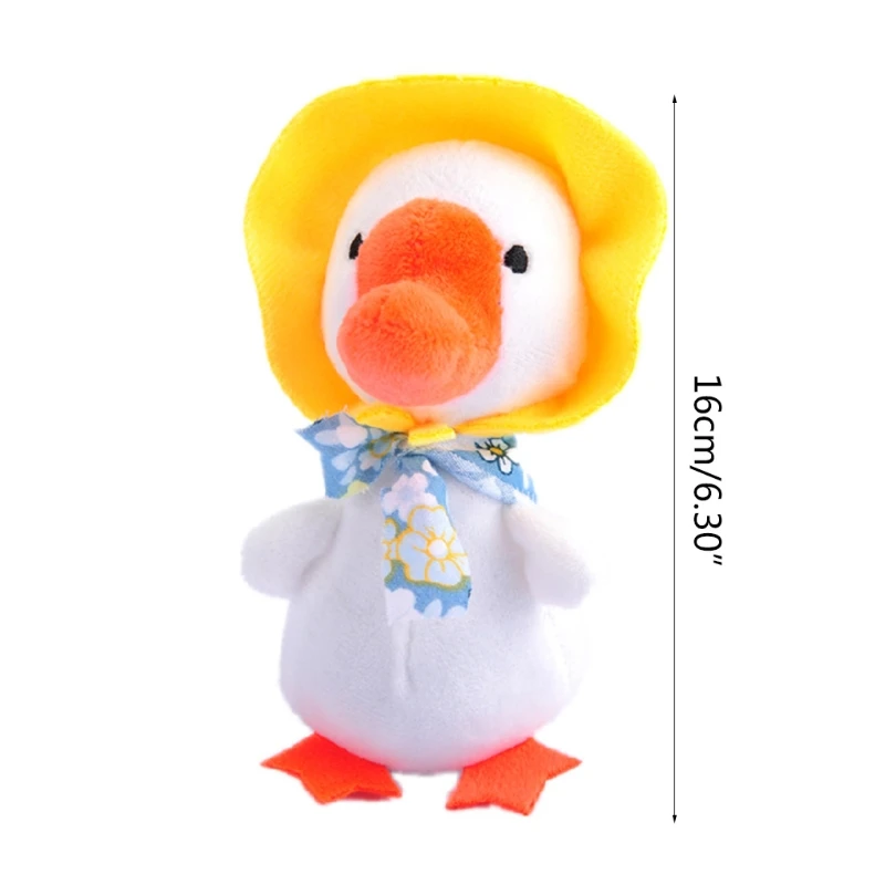 

Bag Accessories Mini Stuffed Doll Ornament Toy Duck Lovely Cartoon Keychain Womans Purse Pendant Gift for Girlfriend