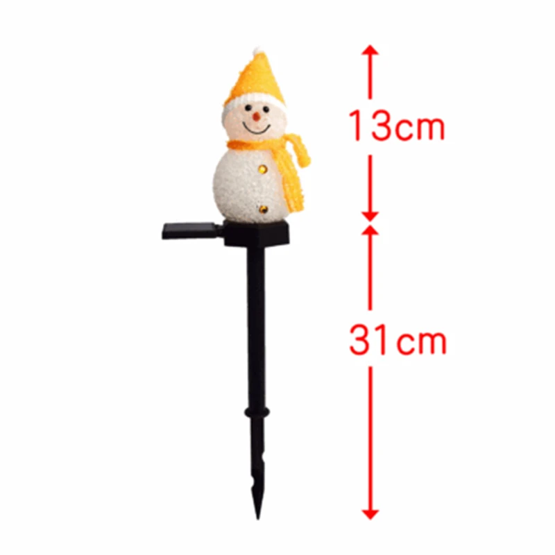 

2021 New Solar Snowman Led Lamp Garden Decoration Christmas Cartoon Snowman Solar Light Ground Light Landscape Garden Lamp