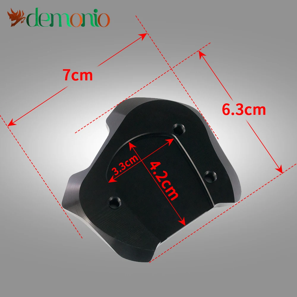 

For HONDA Rebel300 Rebel500 CMX500 Rebel CMX300 500 CMX 2017-2021 Motorcycle Kickstand Side Stand Extension Enlarger Plate Pad