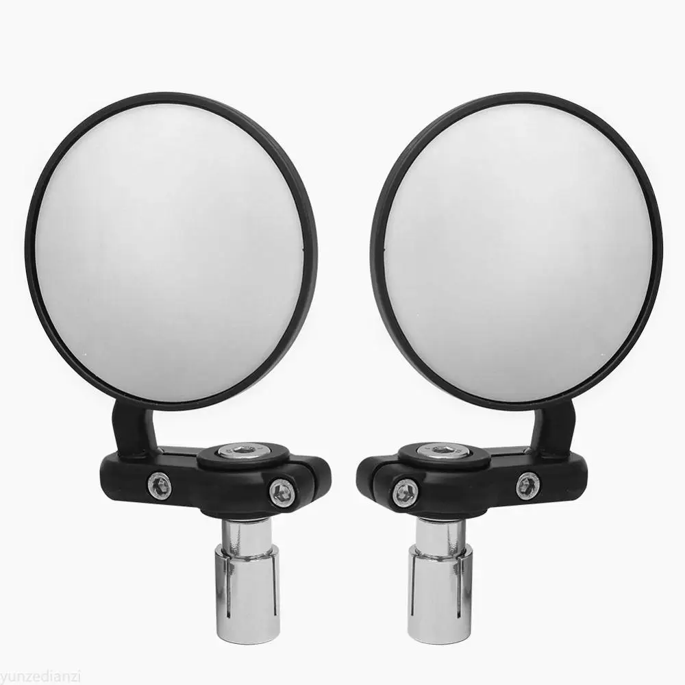 

22mm Universal Motorcycle Mirror Aluminum Black Handle Bar End Rearview Side Mirrors Motor Accessories