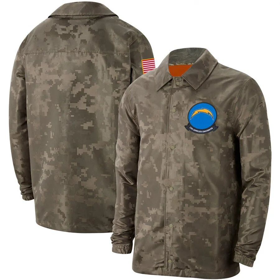 

Los Angeles Men's Camo Chargers Salute to Service Sideline Full Zip Lightweight Jacket