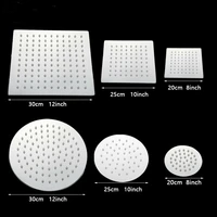 8 10 12 inch Round Square Stainless Steel Ultra-thin Showerhead Bath Rainfall Shower Head Chrome Finish Rain Shower for Bathroom