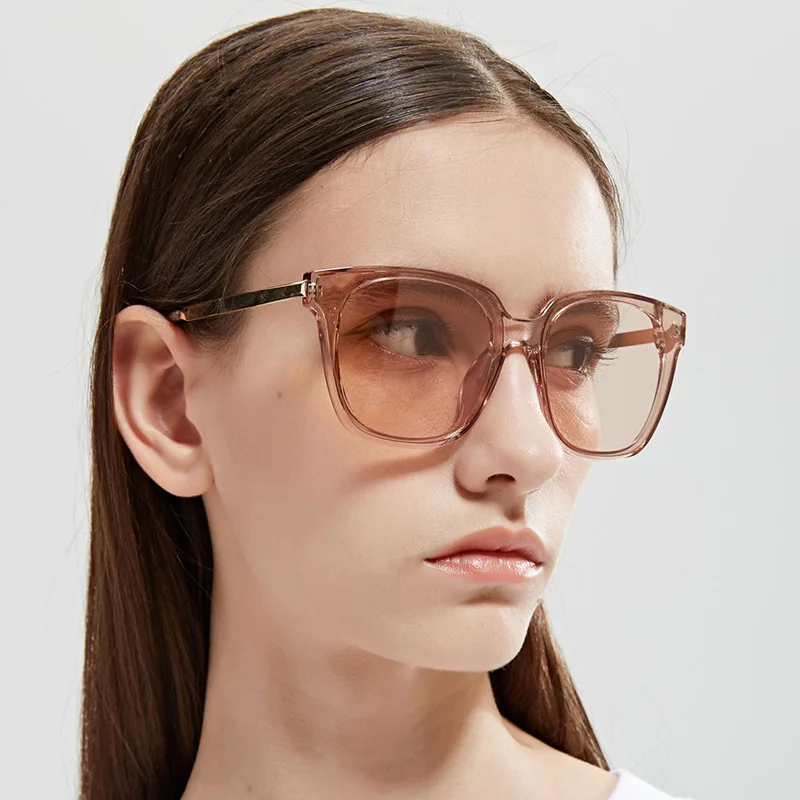 Роскошные Большие женские очки градиентные солнцезащитные мужские винтажные