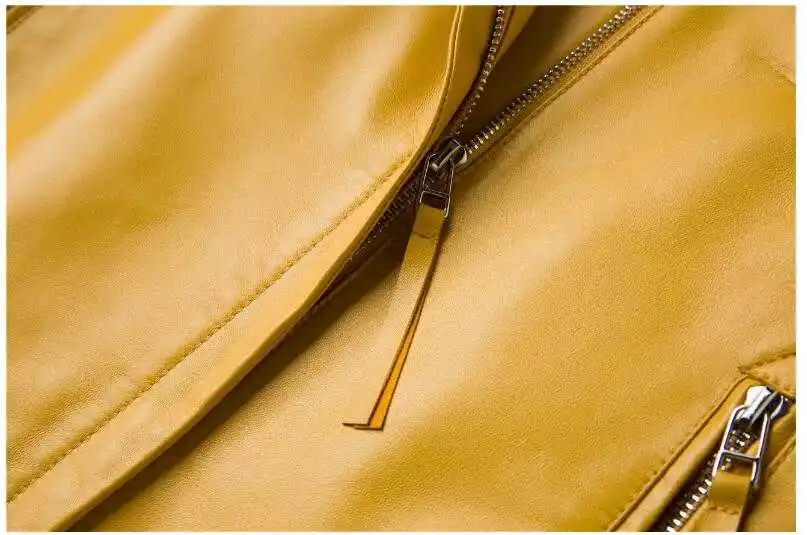 Натуральная кожа женское пальто в повседневном стиле из новой 100% натуральной