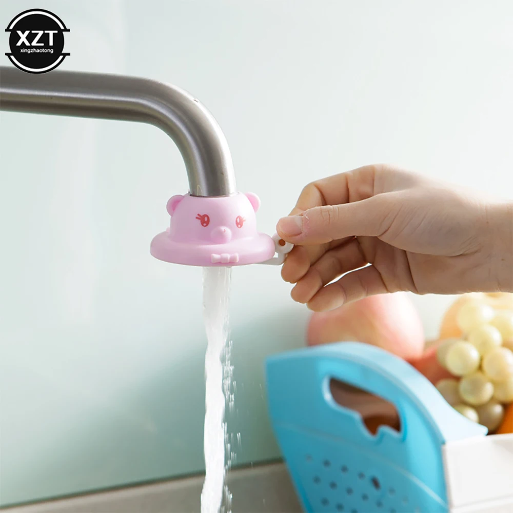 360 Degree Rotating Cartoon Water Strainers Kitchen Faucet Saving Water Sprayers Quality Colanders Water Saving Faucet Cute