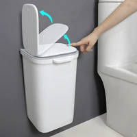 hanging trash can small garbage can with lid for bedroom and bathroomwall mounted counter waste bin for kitchen cabinet