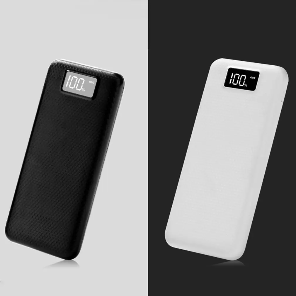 

MY8 Power Bank Shell LCD Digital Display Dual USB Output Power Bank Charger Case DIY Kits Module 8pcs 18650 Battery Holder