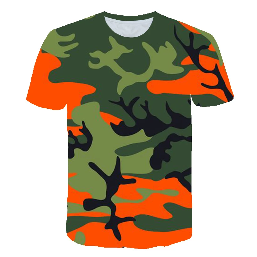 

Camouflage T-shirts For Boys And Girls 3D Printed T-shirts For Boys And Girls Casual Tops Summer Fashion Streetwear Cool Tshirts
